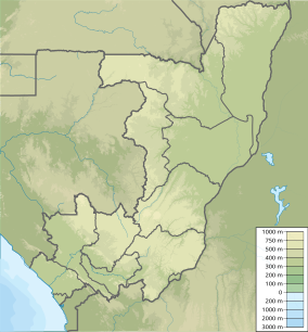 Map showing the location of Lac Télé Community Reserve