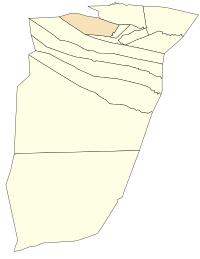 Location of Dhayet Bendhahoua commune within Ghardaïa Province