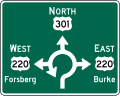 D1-5 Circular Intersection Destination (Diagrammatic)