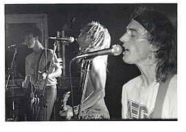 Mega City Four performing at The Venue, Oxford, UK in 1990.