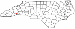 Location of Barker Heights, North Carolina