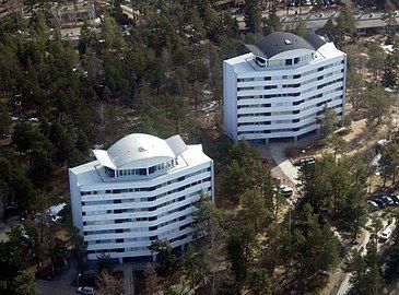 High rise blocks, Tapiola, Viljo Revell, 1953.