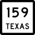 State Highway 159 marker