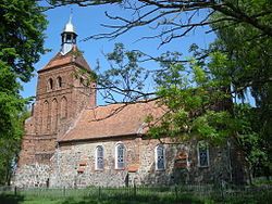 The church in Trumieje, Poland