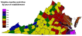 Virginia counties and cities by year of establishment