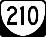 State Route 210 marker