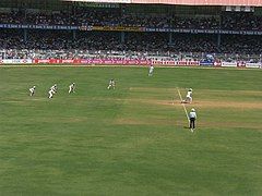 The stadium in 2006 during Test match in old structure.