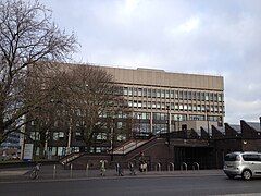 The Graham Sutherland building was the main building for the Art and Design faculty. It has since been demolished and replaced with the Delia Derbyshire building.