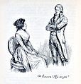 Image 8"Oh Edward! How can you?", a late-19th-century illustration from Sense and Sensibility (1811) by Jane Austen, a pioneer of the genre (from Romance novel)