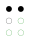 ⠉ (braille pattern dots-14)