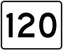 Route 120 marker