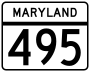 Maryland Route 495 marker