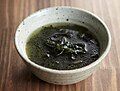 Wakame (Undaria pinnatifida) is an ingredient especially in South Korea and Japan.