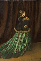 Green robe, Claude Monet, 1866