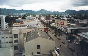 Aerial view of Central Mutare (October 2001)