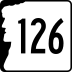 New Hampshire Route 126 marker