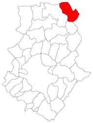 Location in Ilfov County