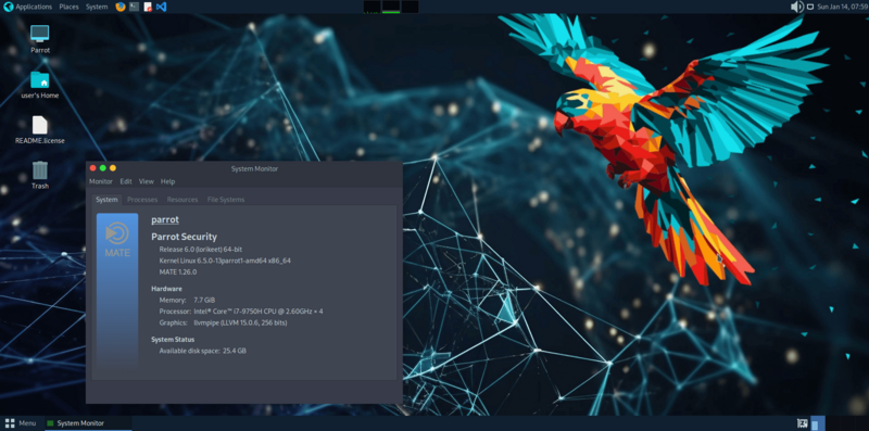 File:Parrot OS Desktop.png