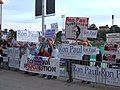 Ron Paul supporters outside of the 5 September 2007 GOP debate.