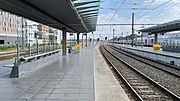 View of the platforms and tracks