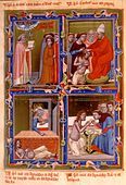 Illumination from the legend of Saint Emeric of Hungary, c. 1335