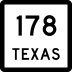 State Highway 178 marker