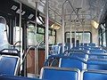 A TransLink-owned New Flyer D40 bus's interiors.