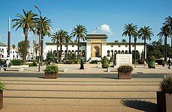 Mohammed V Square looking toward the Court of First Instance