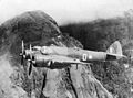 Image 21An Australian Beaufighter flying over the Owen Stanley Range in New Guinea in 1942 (from History of the Royal Australian Air Force)