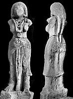 Possible statue of the goddess Lakshmi, also associated with the Bhagavat worship.[56][failed verification]