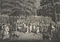 Image 25Depiction of a camp meeting (from Evangelicalism in the United States)