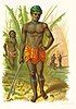 Drawing of Pacific Island man