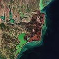 Where the Danube meets the Black Sea (European Space Agency Sentinel-2 image)