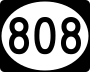 Highway 808 marker