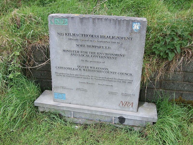 File:Kilmacthomas bypass plaque.JPG