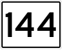 State Route 144 marker