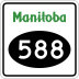 Provincial Road 588 marker