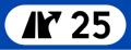 Intersection number[N 1] Blue for motorways with multiple lanes. Intended solely for orientation.