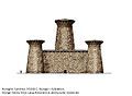 Reconstruction of a nuraghe from 1600 B.C.