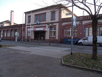 The railway station in Offenburg