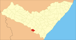 Location of São Brás in Alagoas