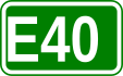 European route E 40 shield}}