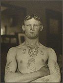 Tattooed German stowaways deported May, 1911