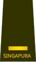 Second lieutenant (Singapore Army)[41]