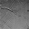 First closeup view of Enceladus