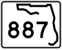 State Road 887 marker