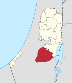 Location of Hebron Governorate