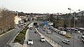 The west end of Homeros Boulevard and the Konak Tunnel in central Konak.