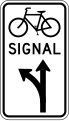 R10-41c Bicycle signal optional movement (left and thru)