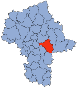 Location within the voivodeship